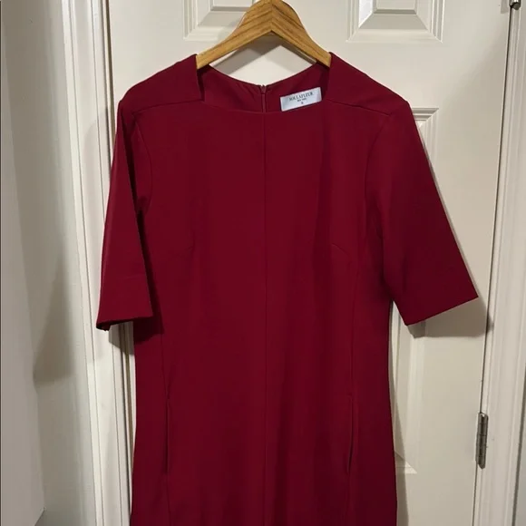 MM Lafleur Red Midi Dress - Picture 3 of 4